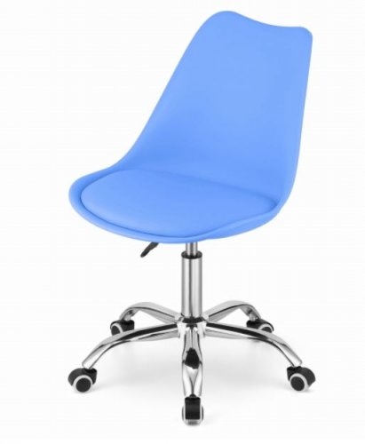Стол за офис, син, скандинавски стил BASIC