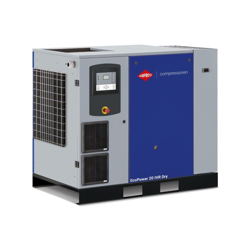 Csavarkompresszor EcoPower 20D IVR Dry 13 bar 20 LE/15 kW 816 - 2880 l/min 36678520-IVR