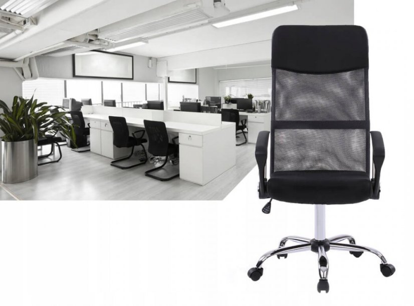 Ergonomikus irodai szék BLACK