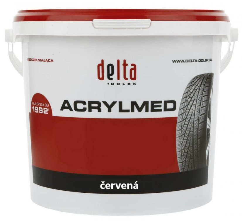 Gumiszerelő paszta DELTA Akrylmed piros 4 KG