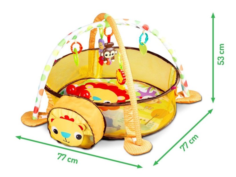 Gyerek játszószőnyeg 77 x 77 x 53cm SASHA JUNIOR Ecotoys