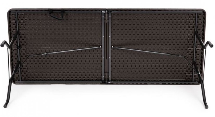 Klappbarer Campingtisch 180cm Brown Rattan