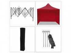 Ножична палатка 2х3 м червена All-in-One