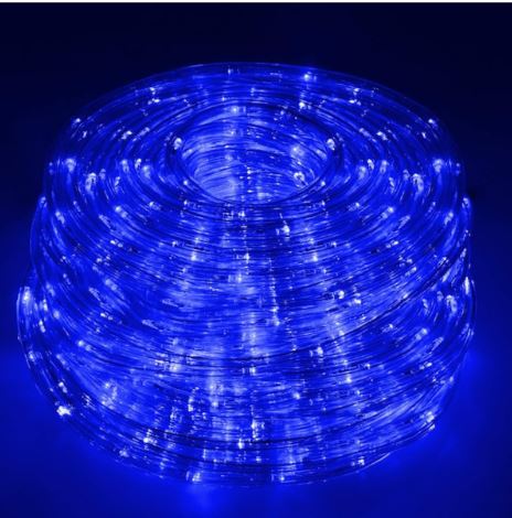 Karácsonyi LED fénycső 20 m 480 LED 8 funkcióval Kék