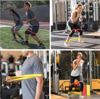 Benzi elastice pentru exerciţii 5buc PLAYFIT