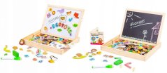 Tablă magnetică educativă 2in1 cu accesorii Ecotoys