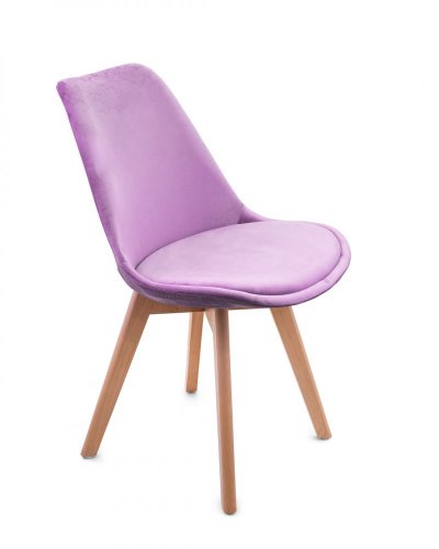 Трапезен стол от кадифе в скандинавски стил Rose Glamor