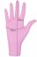 Mănuși de unică folosință, roz S 100buc
