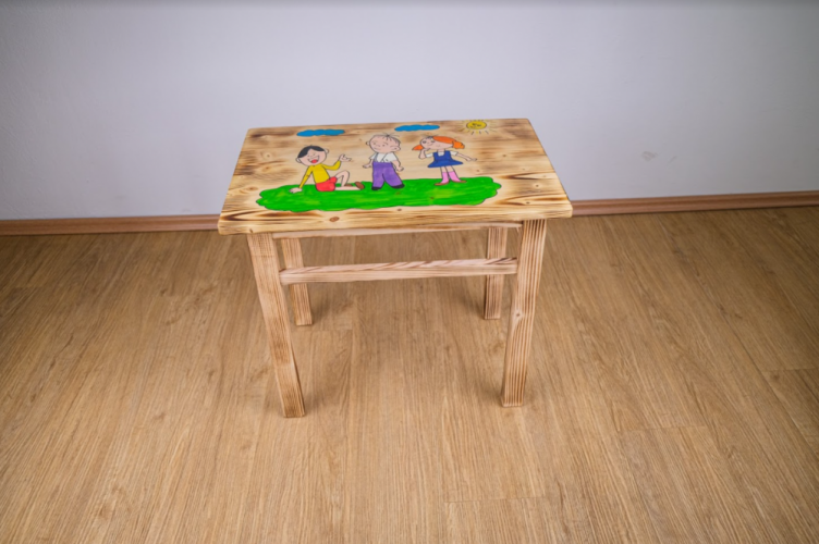 Kindertisch aus Holz Lolek und Bolek