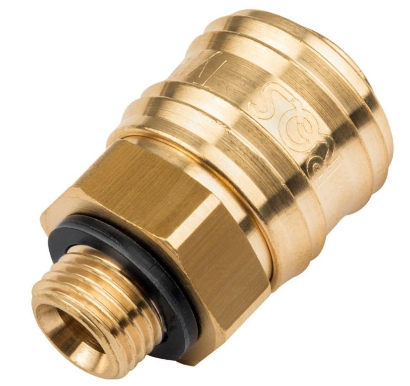 Gyorscsatlakozó anya, 3/8" külső menet, 26 RQS típusú
