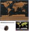 Karta svijeta strugalica s priborom