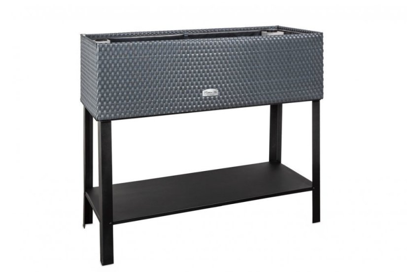 Önöntöző rattan virágcserép Vicenza Vicenza antracit 95x40x30