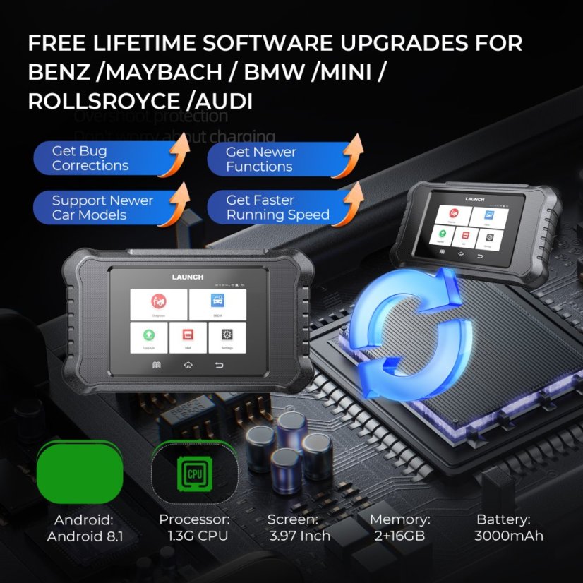 Autódiagnosztika Launch Creader Elite 2.0 BBA
