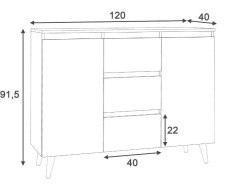 Komoda Cameron 120