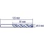 Baildon DIN 338 RN 9,5 mm, HSS TiN (S), 125-81 mm (3-hornyos szár) 71109503