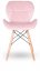 Blagovaonska stolica roza baršun PINK CRYSTAL