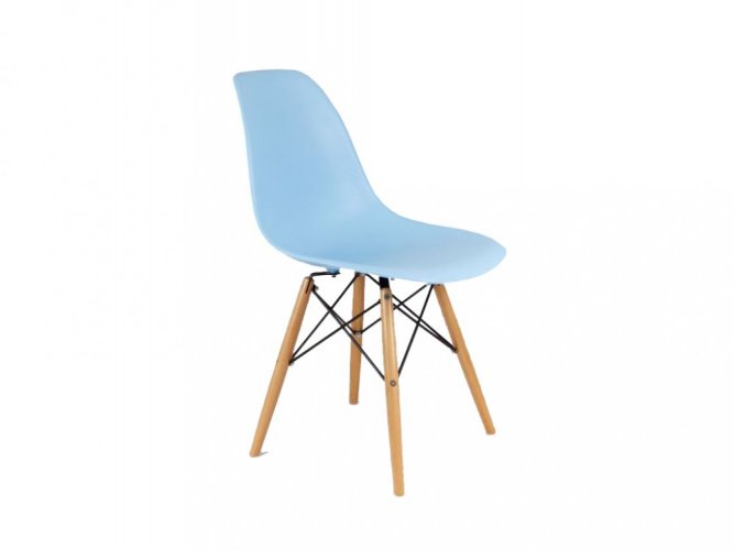 Esszimmerstühle 4St. blau skandinavischer Stil Classic