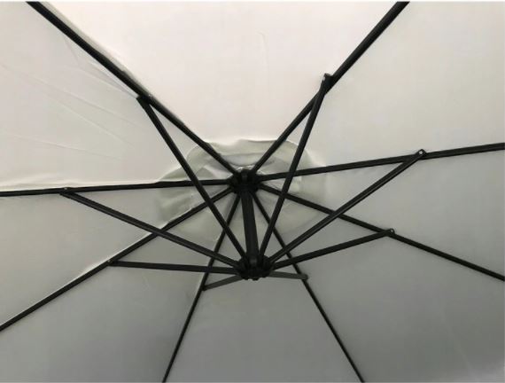 Kerti összerakható napernyő szürke 350cm