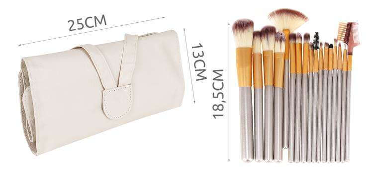 18 db-os sminkecset készlet Cream Beauty tokkal