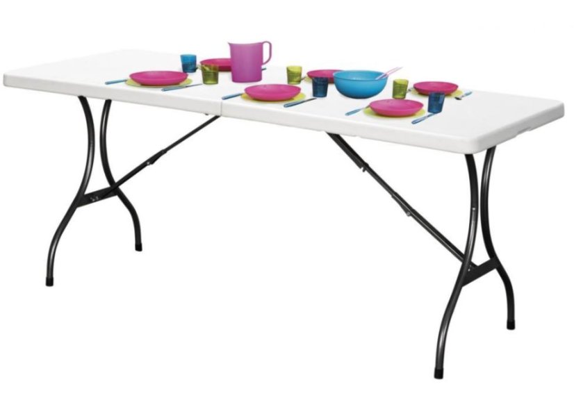 Összecsukható catering asztal 240cm White
