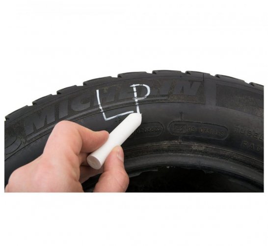 Тебешир за гуми Premium/ траен - Бял цвят