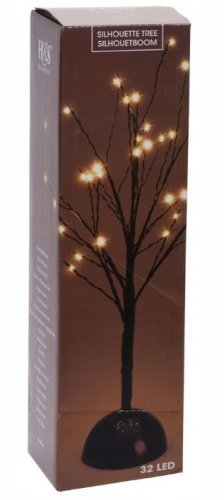 Okrasno božično drevesce 32 cm 40 LED topla bela