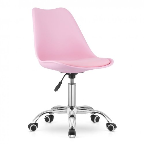 Розов стол за офис, скандинавски стил BASIC