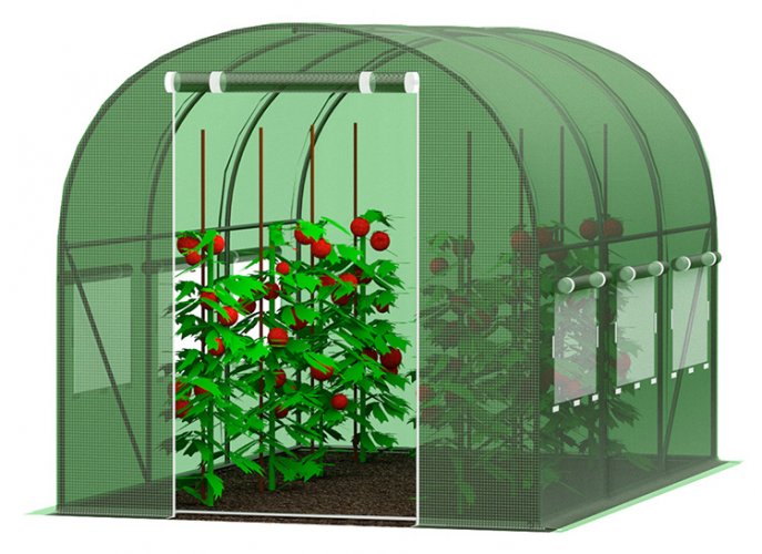 Solar de grădină cu 2 uși 3x6m cu filtru UV PREMIUM