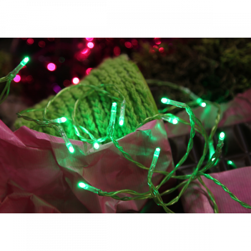 Dekorative batteriebetriebene LED-Leuchten, 15LED, 2,1 m, grün