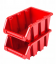 Perete pentru unelte 39x39cm + 25 cutii RED