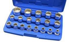 Set nasadnih ključeva 12-kutnih 1/2" 8-32mm 19kom