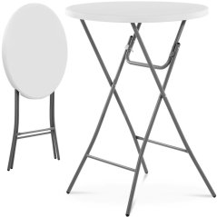 Cateringový stůl 80cm Bílý