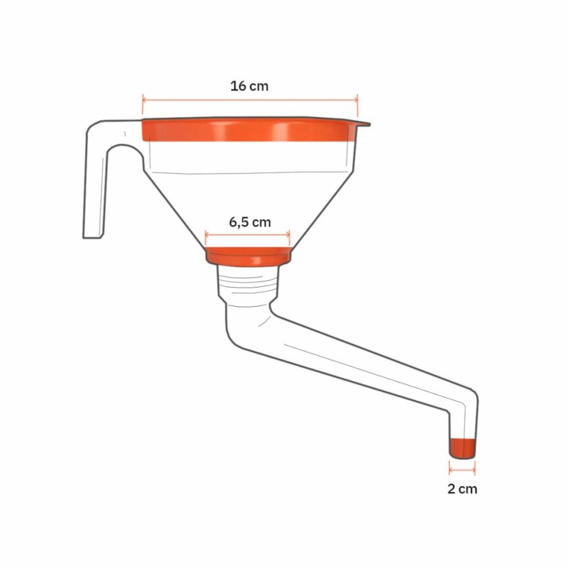 Lijevak s cjedilom zakrivljeni 150ml