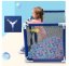 Laufstall für Kinder mit Tür und Korb 230x129x107cm Blue