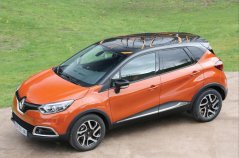 Lakťová opierka Renault Captur, čierna, eko-koža