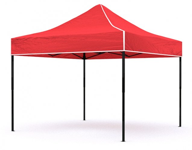 Sklopivi šator (pop up) 3x3 crveni simple SQ