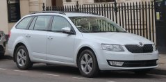 Cotieră Škoda OCTAVIA 3, piele-eco, neagră