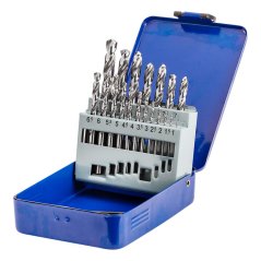 Komplet svedrov NWKa M-19 za jeklo in litino, 1,0-10,0 mm, brušeni, HSS (19 kosov) 02719001-1