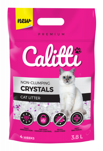 Așternut pentru pisici din silicat Calliti 3,8L