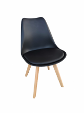 Blagovaonske stolice 4 kom crne skandinavski stil Basic