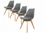 Blagovaonska stolica tamno siva skandinavski stil Basic