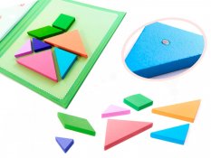 Drveni magnetni tangram za djecu