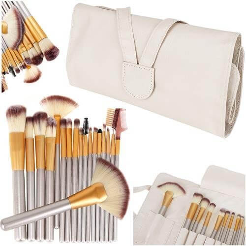 18 db-os sminkecset készlet Cream Beauty tokkal