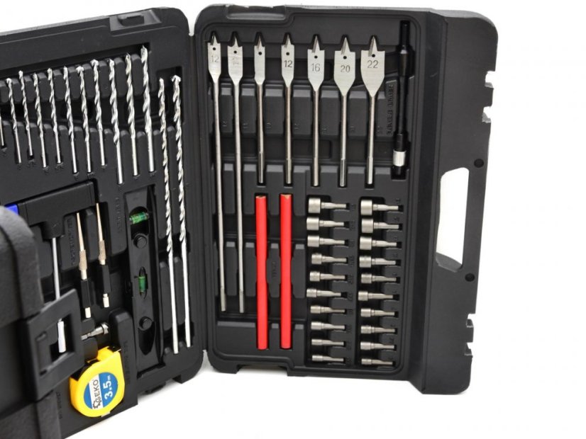 Bit- und Bohrer-Set für Holz, Metall und Beton G38113 217 Stk. PROFI