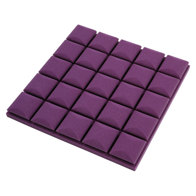Akusztikai panel - kocka 50x50x5cm lila