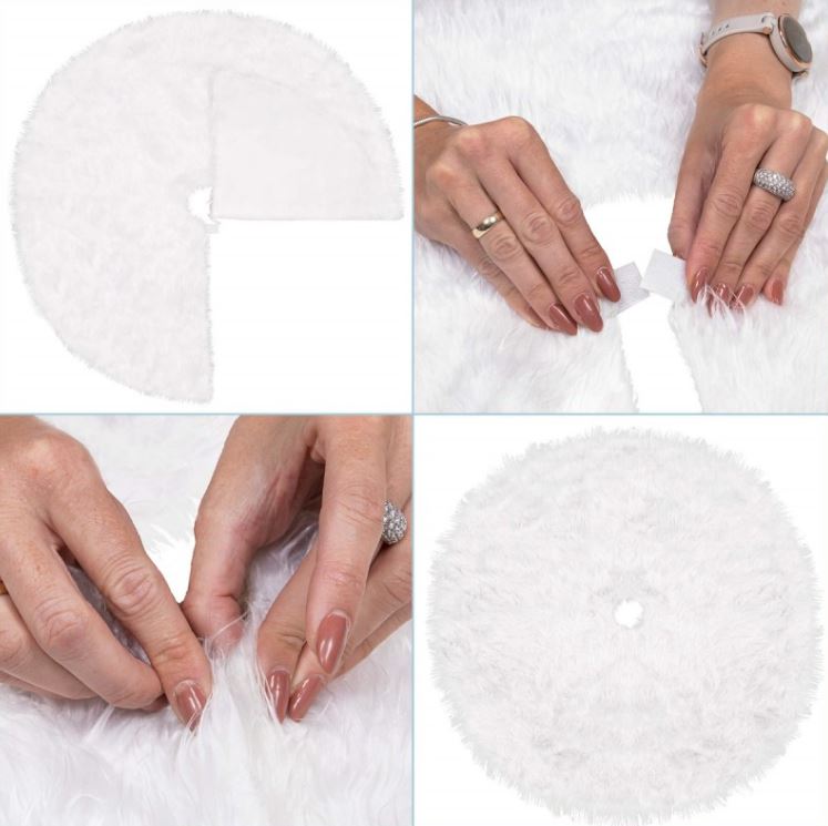 Szőnyeg karácsonyfa alá 115cm White