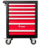 Delovni voziček / škatla za orodje PROFI REDATS - 7 predalov Rdeča / Črna