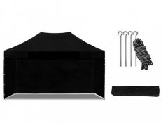 Ножична палатка 3х4,5 м черна All-in-One