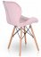 Blagovaonske stolice 4 kom ružičasti baršun PINK CRYSTAL