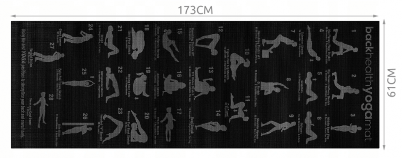 Saltea Youga Yoga Mat Black